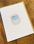 Up in the Clouds Minimal Adventure Letterpress & Watercolor Card