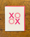 XO Letterpress Card