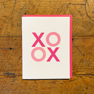 XO Letterpress Card