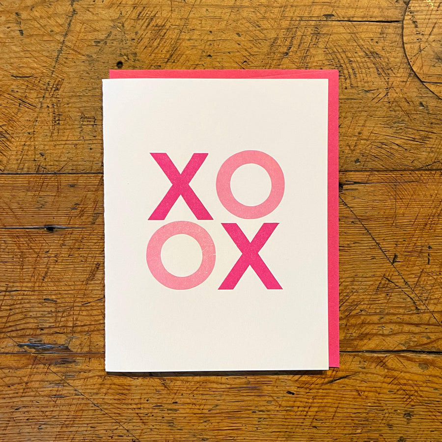 XO Letterpress Card