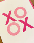 XO Letterpress Card