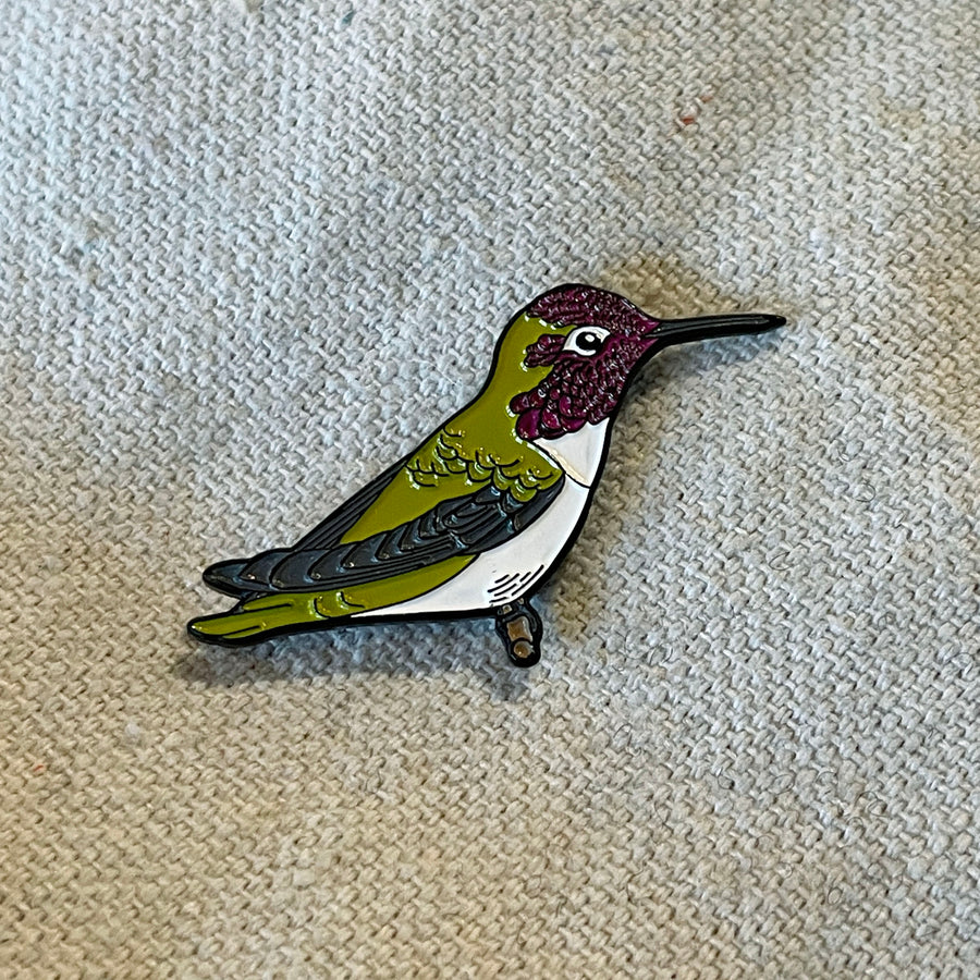 Anna's Hummingbird Enamel Pin