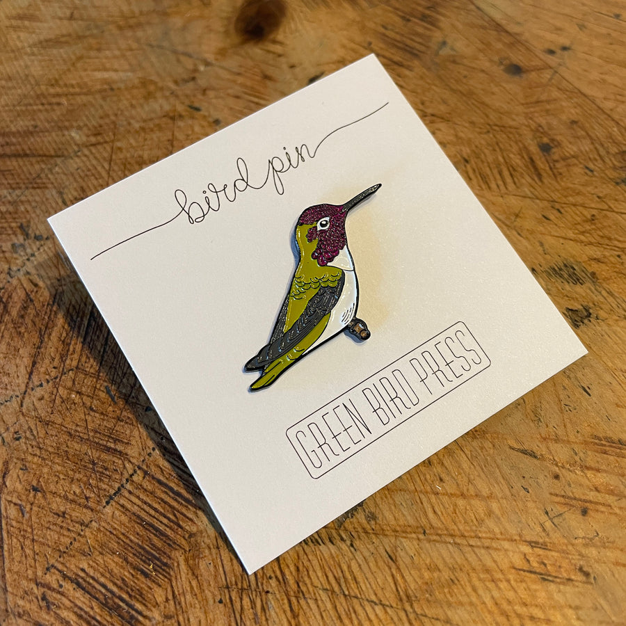 Anna's Hummingbird Enamel Pin