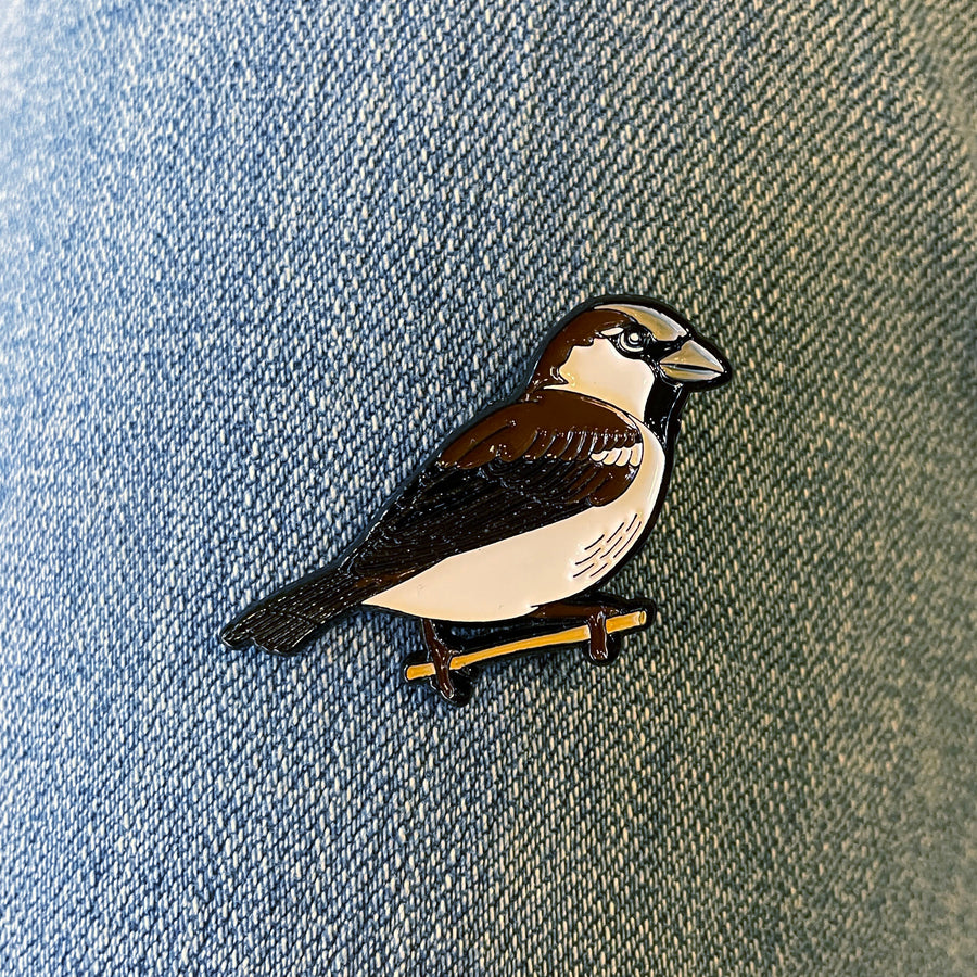 House Sparrow Enamel Pin