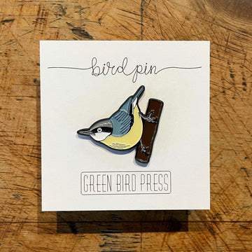 Pygmy Nuthatch Enamel Pin