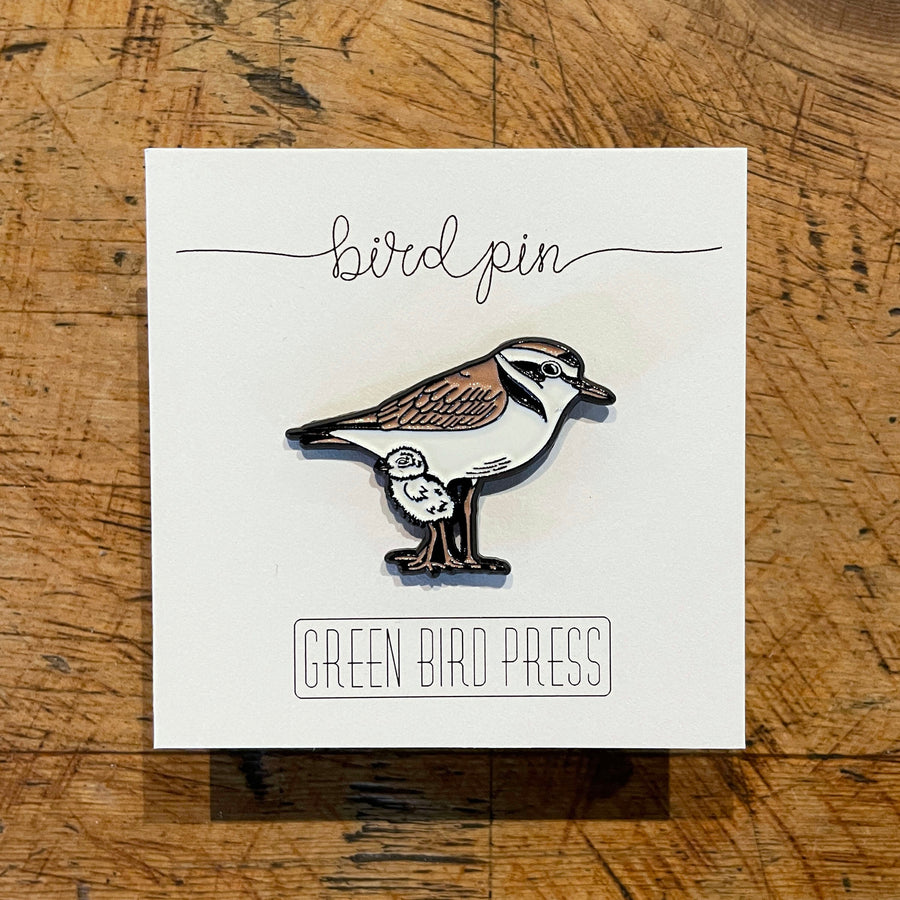Snowy Plover Enamel Pin