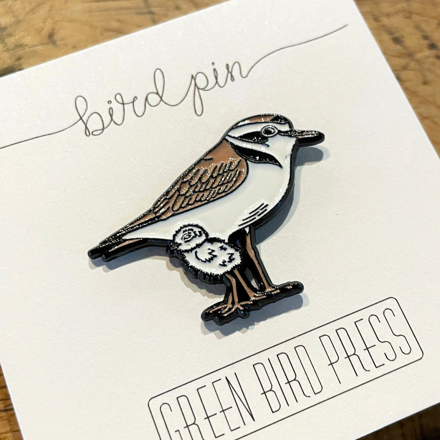 Snowy Plover Enamel Pin