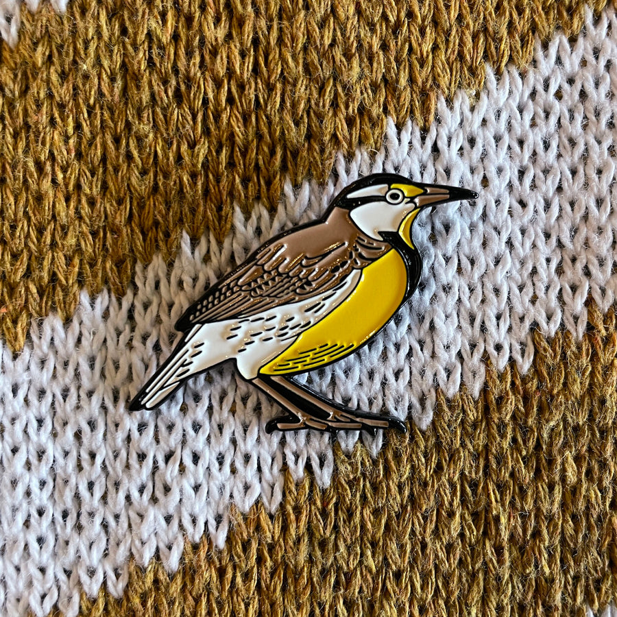 Western Meadowlark Bird Enamel Pin