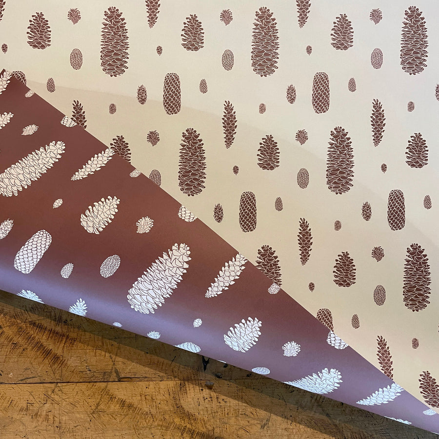 Pine Cones Wrapping Paper