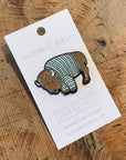 Buffalo Sweater Enamel Pin