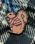 Squirrel Sweater Enamel Pin