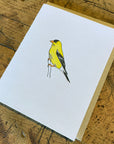 American Goldfinch Letterpress Card