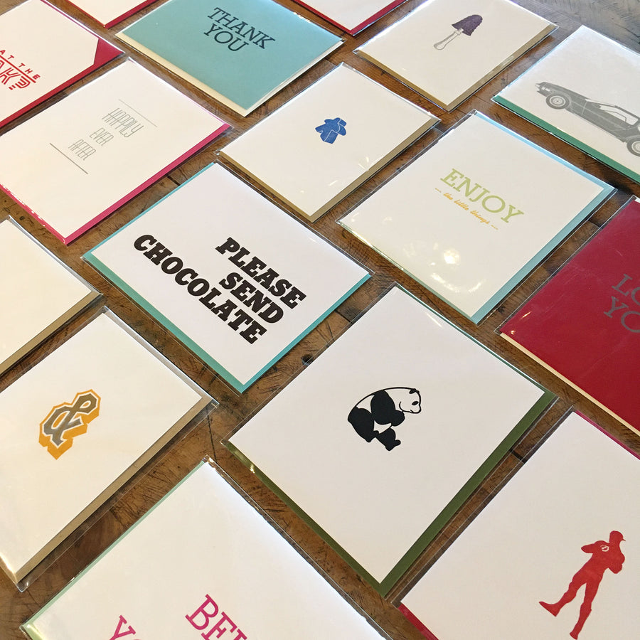 Assorted Letterpress Cards - Set of 10