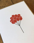 Balloons Letterpress Card