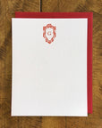 Custom Letterpress Notecards - Bembo & Roses Monogram