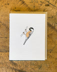 Black-capped Chickadee Letterpress Card