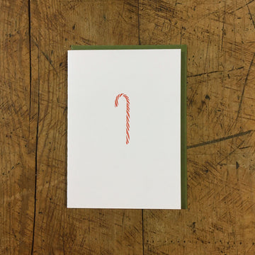 Candy Cane Letterpress Holiday Cards