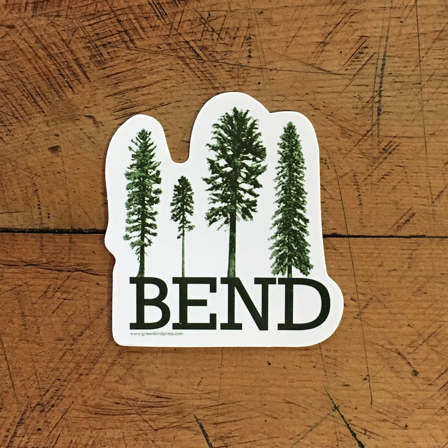 Bend & Oregon Conifer Tree Stickers