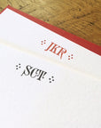 Custom Letterpress Notecards - Glyptic