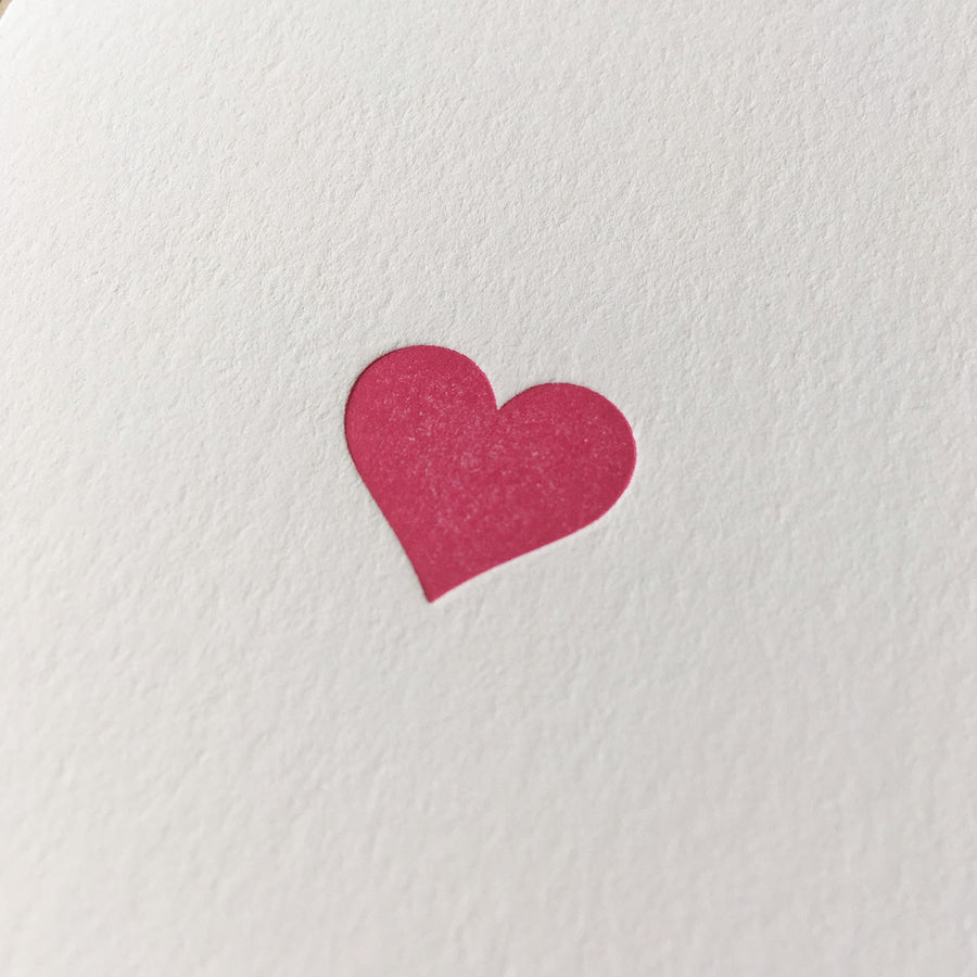Heart Letterpress Card