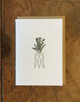 ZZ Plant Letterpress Card