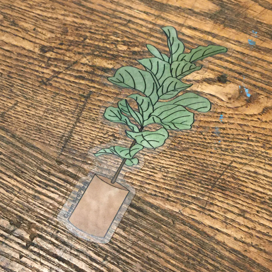 Fiddle Leaf Fig Plant Sticker