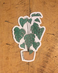 Monstera Houseplant Clear Sticker