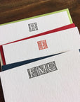 Custom Letterpress Notecards - Massey