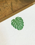 Monstera Leaf Letterpress Notecards