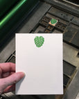 Monstera Leaf Letterpress Notecards