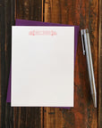 Custom Letterpress Notecards - Motto