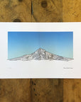 Mount Hood Oregon Letterpress Print