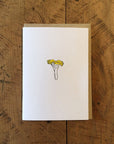 Chanterelle Mushroom Letterpress Card