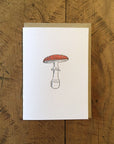 Fly Agaric Mushroom Letterpress Card