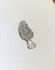 Morel Mushroom Letterpress Card