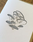 Oyster Mushroom Letterpress Card