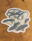Oyster Mushrooms Clear Sticker