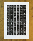 A Few Fireworks Letterpress Print