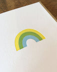 Rainbow Letterpress Card