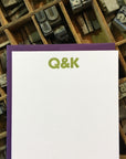 Custom Letterpress Notecards - San Serif