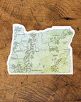 Oregon State Map Sticker