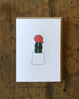 Moon Cactus Letterpress Card