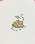 Bunny Sweater Letterpress Card