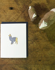 Llama Sweater Letterpress Card