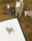 Llama Sweater Letterpress Card