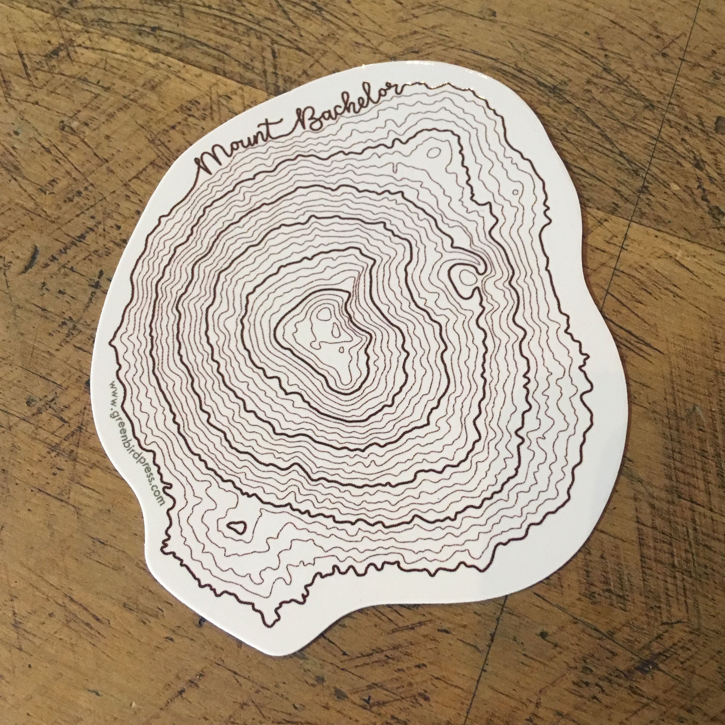 Oregon Topographic Map Stickers – Green Bird Press