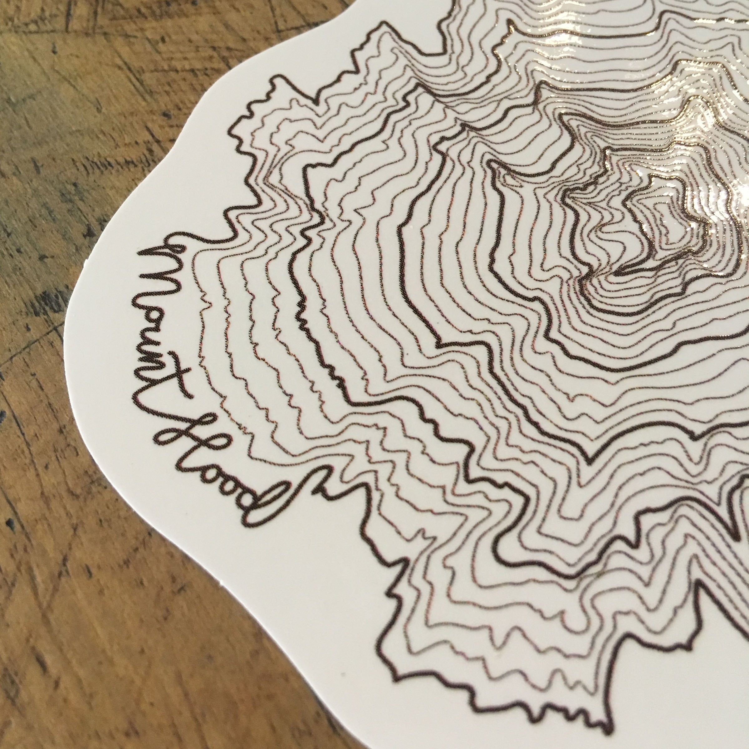 Oregon Topographic Map Stickers – Green Bird Press