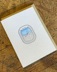 Up in the Clouds Minimal Adventure Letterpress & Watercolor Card