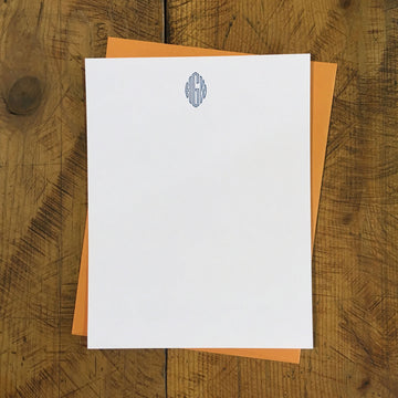 Custom Letterpress Notecards - Virkotype Monogram