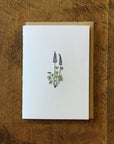 Lupine Wildflower Letterpress Card